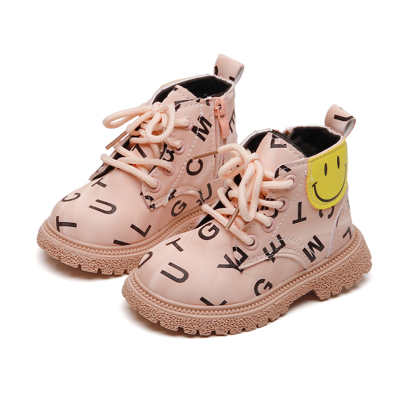 Dropshipping winter baby boots rubber sole ankle boots shoes for girl school kids winter boots