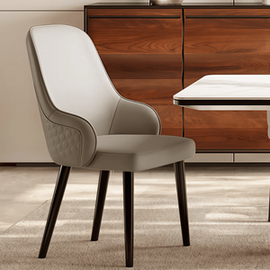 Ghế ăn tựa lưng bọc da sang trọng nhẹ nhàng - Product Image 4