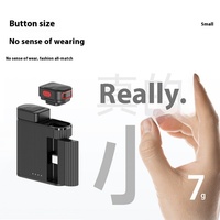Clip de microphone à revers sans fil 2.4G nouvel accessoire de téléphone portable pour l'enregistrement vidéo et radio en direct-un glisser deux ancres
