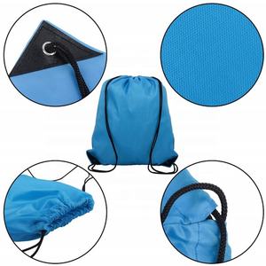 Factory Wholesale Promotional Reusable Durable Large Capacity Promotional Custom Sublimation Printed Polyester <b>Drawstring</b> <b>Bag</b> - Product Image 3