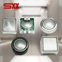 Lumière d'urgence LED pour cabine d'ascenseur, lampe de plafond pour ascenseur, plusieurs styles (rond, carré), DC12V, pièces de rechange pour éclairage d'ascenseur
