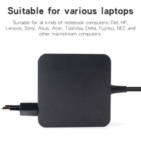 Adaptateur secteur universel pour chargeur d'ordinateur portable 65W 15V-20V pour HP Dell Lenovo Samsung Asus Acer