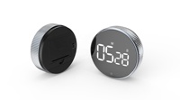 Minuteur de cuisine numérique à affichage LED, horloge au compte à rebours 2020 magnétique, grand écran LED, alarme sonore