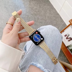 Pour <span class=keywords><strong>Apple</strong></span> <span class=keywords><strong>Watch</strong></span> Band <span class=keywords><strong>Series</strong></span> 6 SE <span class=keywords><strong>5</strong></span> 4 3 2 1 38mm 40mm 42mm <span class=keywords><strong>44mm</strong></span> Bracelet de poignet mince en <span class=keywords><strong>acier</strong></span> <span class=keywords><strong>inoxydable</strong></span> Bracelet de montre à maillons métalliques - Product Image 3