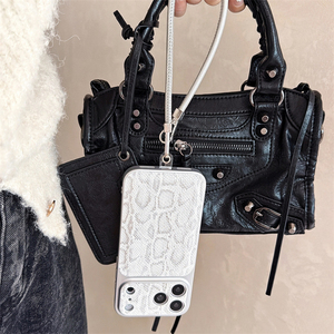 <span class=keywords><strong>Coque</strong></span> de protection en cuir motif peau de serpent Ins Advanced, compatible avec <span class=keywords><strong>iPhone</strong></span> 17 Pro Max, 16, 15 Pro - Product Image 6