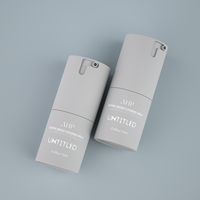 Crème pour le visage personnalisée pompe sans air luxe durable pp rechargeable étiquette de luxe soins de la peau bouteille sans air 30ml pp rechargeable