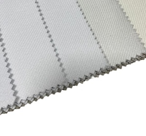 Tela clásica de cortina de diseño de lino de sarga de dos lados, tela de cortinas de ventana de bloqueo de luz para sala de estar de Hotel - Product Image 1