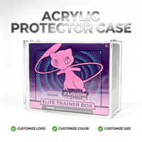 Étui de protection magnétique en acrylique résistant aux UV pour boîte Elite Trainer Box, étui de présentation transparent pour boîte scellée TCG ETB de collection