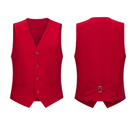 Gilet et veste de service personnalisés de haute qualité avec logo pour serveur de restaurant, uniforme pour réceptionniste d'hôtel, costume formel