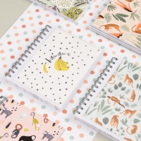 Carnets d'exercices classiques pour le campus, avec reliure spirale double anneau, en papier offset imprimé – Cadeau promotionnel