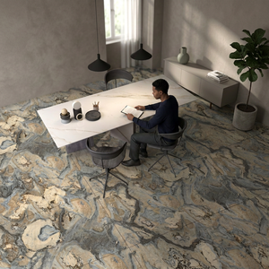 Azulejos de Porcelana con Efecto Mármol Indio de 600x1200 mm, Acabado Pulido y Esmaltado para Pisos Interiores Modernos - Product Image 3