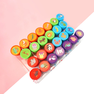 Produttori di Alimentazione Dei <span class=keywords><strong>Bambini</strong></span> Animale Sveglio Del Fumetto Self-ink Rotonda EVA L'insegnamento Timbro Timbro - Product Image 3