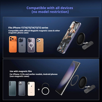 Nouveau support magnétique double face 2026 pour téléphone, rotation à 360°, support pliable pour salle de sport, voiturette de golf, réfrigérateur