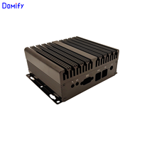 Boîtier PC industriel en alliage d'aluminium couleur personnalisée ODM OEM IP65 sans ventilateur, mini PC embarqué pour carte mère 120*120mm N12 en stock