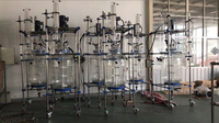 Fabricant de réacteurs en verre à double enveloppe TOPTION 1-200L pour les opérations de distillation et d'extraction