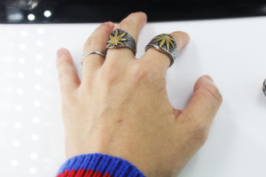 BMZ-anillo de acero inoxidable <span class=keywords><strong>2020</strong></span> para hombre, sortija clásica de palmera de coco, oro, Negro, bronce, vintage, flor de coco, joya informal para mujer - Product Image 2