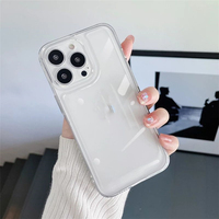 Coque en silicone souple transparente de luxe couverture antichoc transparente pour iPhone 17 16 11 Pro Max XR accessoire de téléphone portable de vente chaude