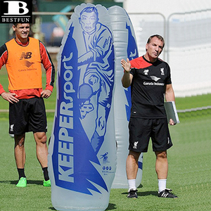 ลูกฟุตบอลพลาสติกเป่าลมมีความแข็งแรงสูง,หุ่นจำลองใช้ซ้อมฟุตบอลแบบพับได้ - Product Image 1