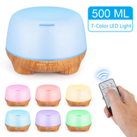 Diffuseur d'arômes électrique, humidificateur 500 ml, utilisation hôtelière, diffuseur d'huiles essentielles ultrasonique silencieux avec lumière LED contrôlée par application