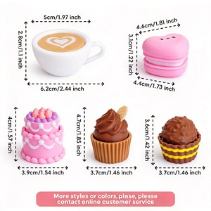 3D-Druck Neuer Latte Clicker Fingerspitzen-Knopf Dekompressions-Schlüsselanhänger Anhänger Kinder Neuheit Scherzartikel Fidget Squishy Spielzeug - Product Image 3