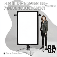 Kit d'éclairage vidéo LED professionnel haute luminosité pour studio photo, alimentation CA/CC, avec télécommande
