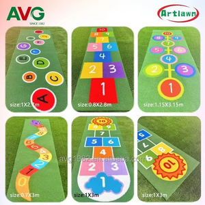 <span class=keywords><strong>Gazon</strong></span> <span class=keywords><strong>synthétique</strong></span> personnalisé pour école maternelle |   <span class=keywords><strong>Gazon</strong></span> artificiel de terrain de jeu sécurisé pour enfants - Product Image 2