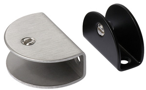 Soporte y Accesorio de Sujeción de Vidrio de Acero Inoxidable para Muebles y Gabinetes - Plateado, Diseño Moderno y Simple, Fácil Instalación y Resistente - Product Image 6