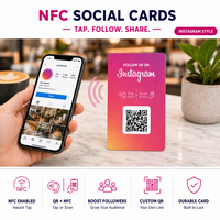 Carte de visite personnalisée avec impression de code QR, OEM, NFC, carte de partage Google INS Review, carte de partage d'informations sur les réseaux sociaux