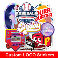 Etiqueta Adhesiva Mate con Logotipo Personalizado, Adhesivos Holográficos Personalizados para Laptop, Hoja de Adhesivos de Vinilo Baratos, Recortados, Anime, Lindos, Impermeables