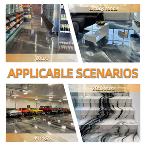 Vernice per Pavimenti in Resina Epossidica Metallica all'Ingrosso, Alta Lucentezza, Impermeabile, Facile da Pulire, per Uso Commerciale - Product Image 6