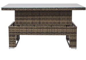 Ensemble <span class=keywords><strong>de</strong></span> <span class=keywords><strong>salon</strong></span> <span class=keywords><strong>de</strong></span> <span class=keywords><strong>jardin</strong></span> en rotin en forme <span class=keywords><strong>de</strong></span> L <span class=keywords><strong>pour</strong></span> 8 <span class=keywords><strong>personnes</strong></span> avec canapé - Product Image 6