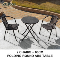 Ensemble de meubles en rotin PE avec six chaises et table rectangulaire en acier à lattes de 140 cm pour projets de restauration en bord de piscine et en jardin