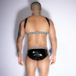 Chất Lượng Cao Hot Thời Trang Hai Mảnh Mens Đảng Mặc Kỳ Lạ Đồ Lót Đồng Tính Đồ Lót Sexy Với Khai Thác Cho Người Đàn Ông Trò Chơi - Product Image 4