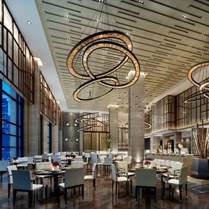 Diseño de Interiores de Hotel de Lujo de 5 Estrellas, Espacio Arquitectónico de Resort junto al Lago, Soluciones de Alta Gama para Hoteles Premium - Product Image 4