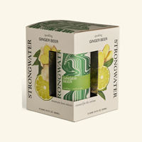 Boîte d'emballage personnalisée avec logo imprimé pour bière, eau pétillante, boisson énergisante, jus de fruits, 250 ml, 330 ml, lot de 4, avec fenêtre