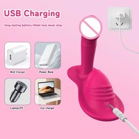 Coussin vibrant portable pour masturbation, stimulateur clitoridien à léchage de langue, outils de masturbation pour femmes