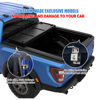 Cubierta Rígida Plegable de Tres Pliegues Zolionwil para Camioneta Nissan Navara NP300 D23 D40 Titan XD Frontier