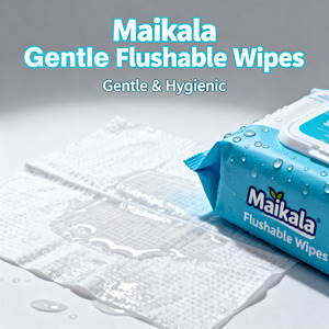Customizable OEM ODM <b>Flushable</b> <b>Wet</b> toilet <b>Wipes</b> High-efficiency Sterilization <b>Flushable</b> <b>Wet</b> <b>Wipes</b> Tissue Paper - Product Image 4