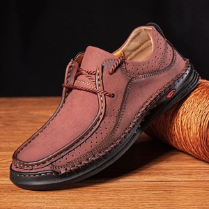 Zapatos Deportivos de Microfibra para Hombre, Talla Grande, Primavera-Otoño, Casuales, con Cordones, Hechos a Mano, Forro de Malla Transpirable, Suela de Goma, a la Moda - Product Image 5