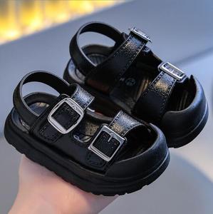 Mode estivale Chaussures plates pour enfants Sandales antidérapantes pour bébés Sandales plates pour tout-petits garçons et filles Sandales à semelle intérieure souple - Product Image 4