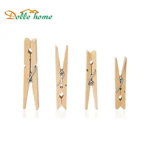 Di alta qualità produce mini in legno di legno appendere i vestiti pin clip di peg molletta