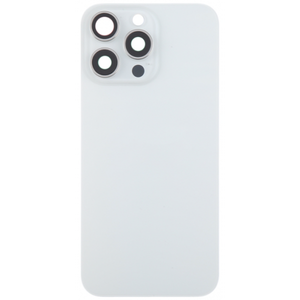 Carcasa Trasera con Soporte Metálico y Lente para iPhone 15 Pro Blanco - Product Image 1