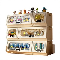 Boîte de rangement design dessin animé, à ouverture rabattable, pour jouets, vêtements, livres, salon, chambre, grande capacité