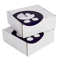 Caja de Envío de Cartón Kraft Negra para Comercio Electrónico, con Tapa Superior, Impresa a Color, en Forma de Libro, para Sombreros
