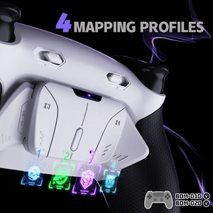 Kit de Botones Traseros Reasignables RISE4 Plus MAX en Blanco y Negro con Acabado de Goma y Gatillos con Clic para el Control de PS5 - Product Image 5