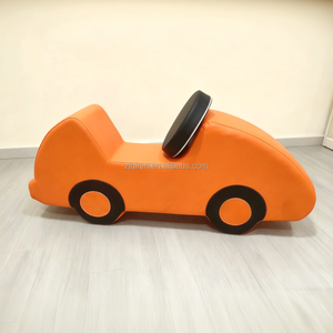 Vente en gros de voitures de jeu douces en PU blanc personnalisées pour aire de jeux intérieure, fosse <span class=keywords><strong>à</strong></span> balles pour école, centre commercial, école maternelle, enfants - Product Image 2