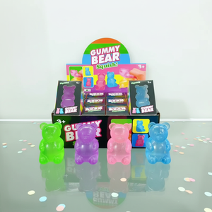 OEM <b>Gummy</b> <b>Bear</b> Sensory Fidget Toy Jelly Squishy Stress Relief Toy for Kids - Product Image 1