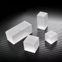 Bloc de cube en acrylique massif ultra-transparent, 98 % de transparence, bloc de cube en acrylique coulé durable