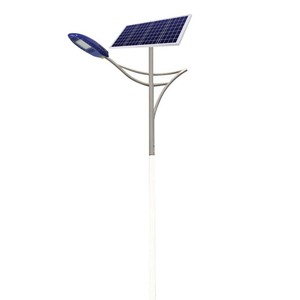 Solar Street <b>Lights</b> 6-7m LED Outdoor Lighting For Rural Municipal Road With Sensor <b>Light</b> Complete Set Zinc Plating - Product Image 3