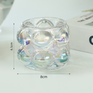 นอร์ดิกแก้วคริสตัลขนาดเล็กฟองเชิงเทียนโคมไฟเทียนขวดสำหรับสาวน่ารักของขวัญวันเกิดเครื่องประดับ - Product Image 6